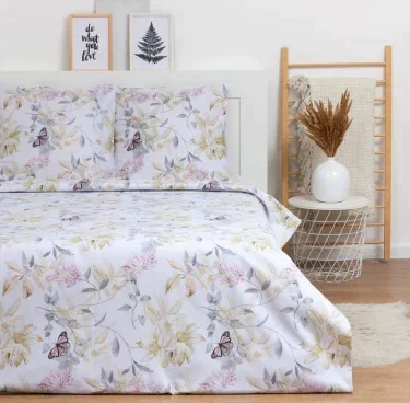 КПБ 2 сп LoveLife Spring butterflies: пододеяльник 180*217см+наволочка 70*70см-2шт, поплин