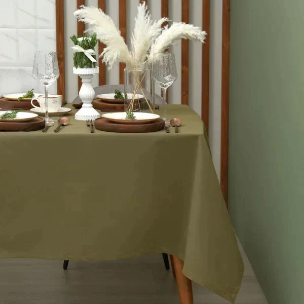 Скатерть Этель Kitchen 150х250 см, цвет зелёный, 100% хл, саржа 220 г/м2