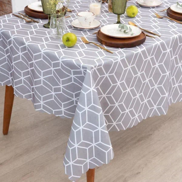 Скатерть Доляна Hexagon 145х110 см, 100% п/э