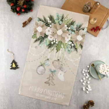 Новогоднее полотенце "Этель" Beautiful Сhristmas 40х73 см, 100% хл, саржа 190 гр/м2