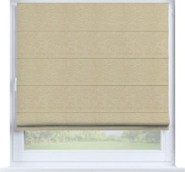 Римская штора «Кортин» на створку, ткань софт однотонный светло-бежевый