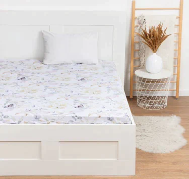 Простыня LoveLife Spring butterflies 160*200*25 см, 100% хлопок, поплин, 125 г/м²