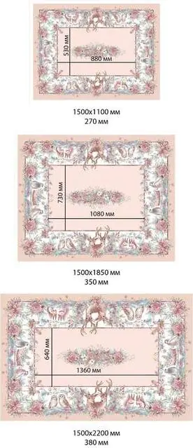 Скатерть Этель "Pink magic" 150х185см +/-3см с ГМВО, хл100%