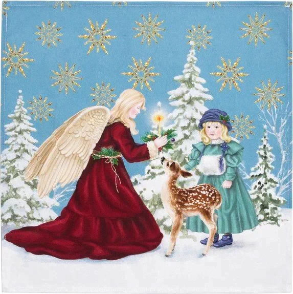 Набор столовый «Christmas time« скатерть 150х220см +/-3см с ГМВО, салф.40х40см-12шт, хл100%