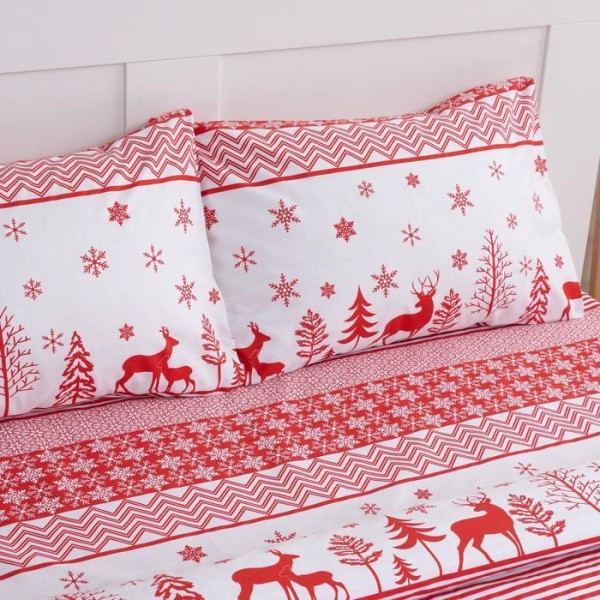 Постельное белье LoveLife дуэт Reindeer 143*215см-2шт,240*225см,50*70см-2шт