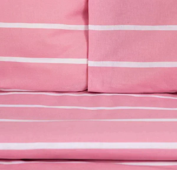 Постельное бельё Этель Евро Pink stripes 200х217см, 220х240см, 70х70см-2 шт, 100% хлопок,поплин
