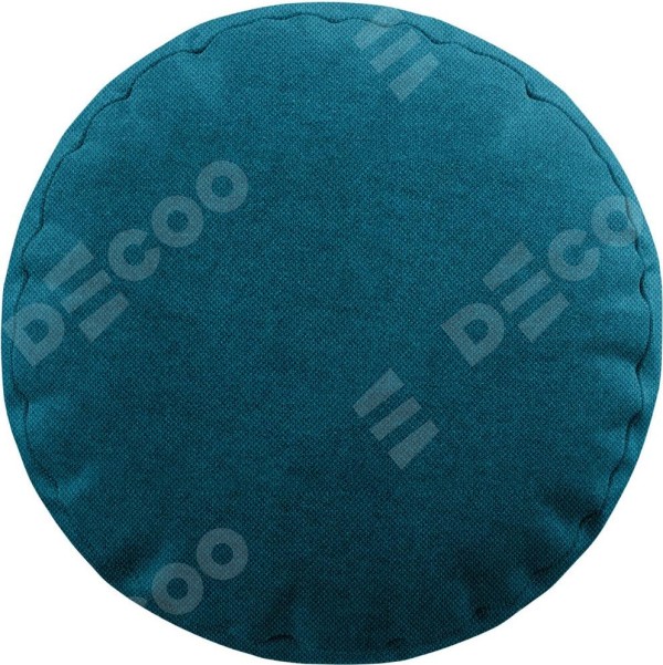 Подушка круглая Cortin лён димаут светло-синий