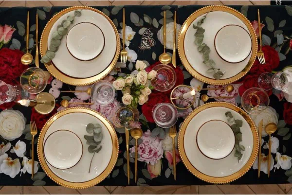 Скатерть "Этель" Flowers 110х147 см,  100% хлопок, саржа 190 г/м2
