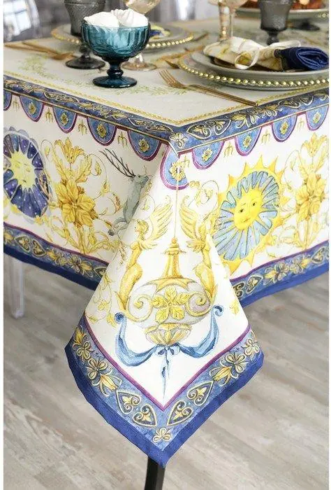 Набор столовый "Этель" Ренессанс, скатерть 220х145+/-3см, салф. 40х40 см-12шт, 100% хл