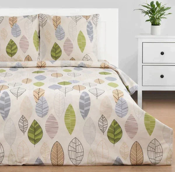 Постельное бельё "Этель" евро Foliage 200 *217 см, 220*240 см, 70*70 см -2 шт, бязь
