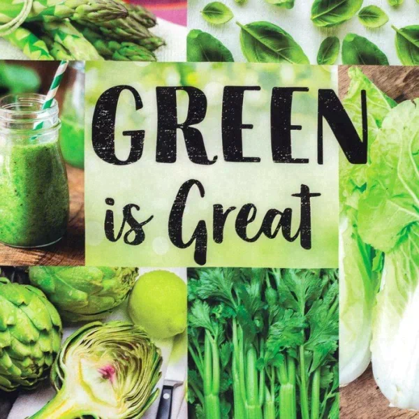 Полотенце "Этель" GREEN 40х73 см, 100% хл, саржа 190 гр/м2