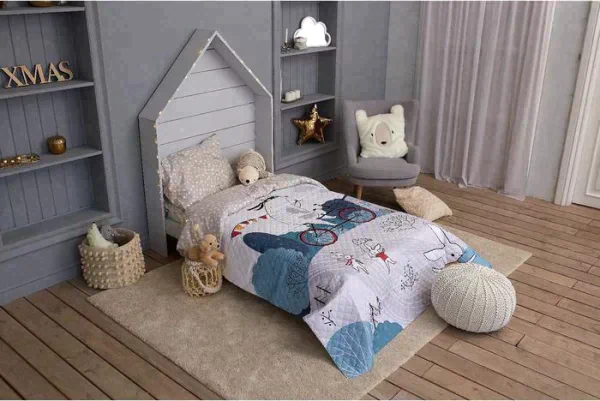 Покрывало "Этель" 2 сп Brave bear, 180*220 см, микрофибра