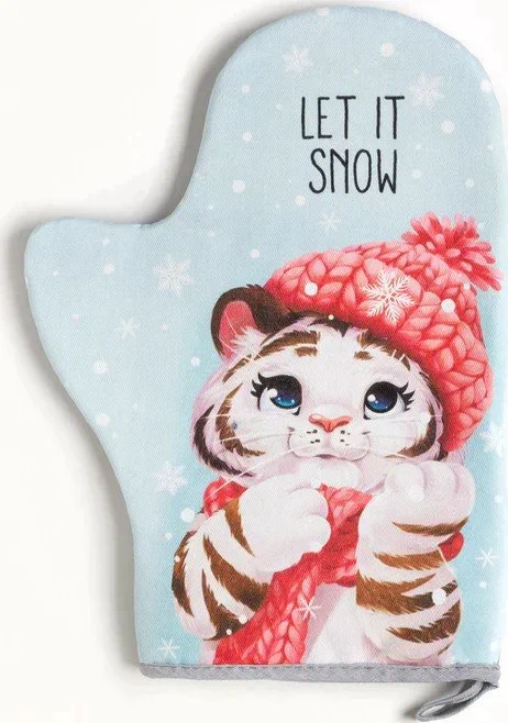 Набор кухонный «Новый год: Winter fun» варежка-прихватка 20х28см, прихватка 19х19см,100% хл