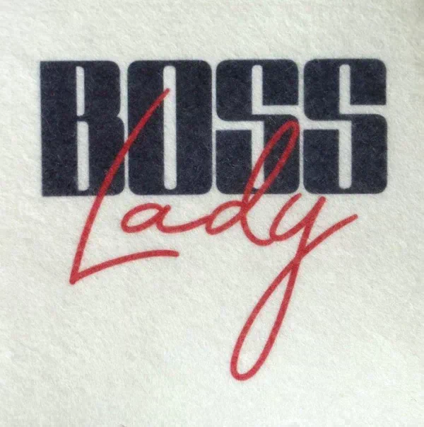 Шапка для бани принт "Boss Lady"