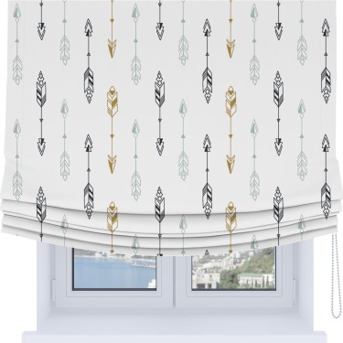 Римская штора Soft с мягкими складками, «Любимые стрелки»