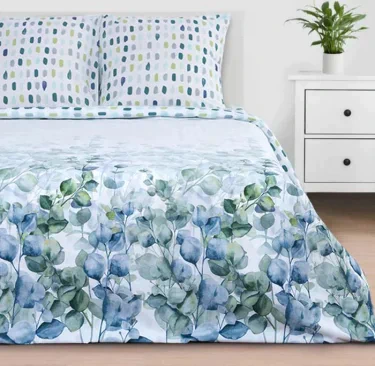 Постельное бельё «Этель» Евро Eucalyptus 200х217 см, 240х220 см, 70х70 см - 2 шт