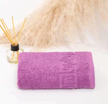 Полотенце махровое с греческим бордюром 40х70 см, AMETHYST, хлопок 100%, 430г/м2