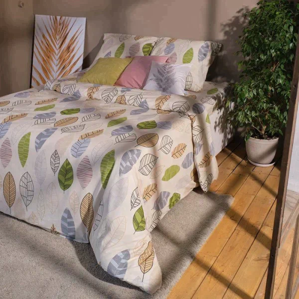 Постельное бельё "Этель" евро Foliage 200 *217 см, 220*240 см, 70*70 см -2 шт, бязь
