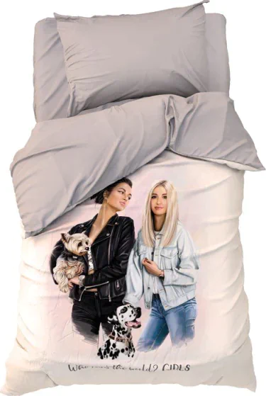 Постельное белье "Этель" 1,5 сп Cool girls 143х215 см, 150х214 см, 50х70 см -1 шт, 100% хл, бязь