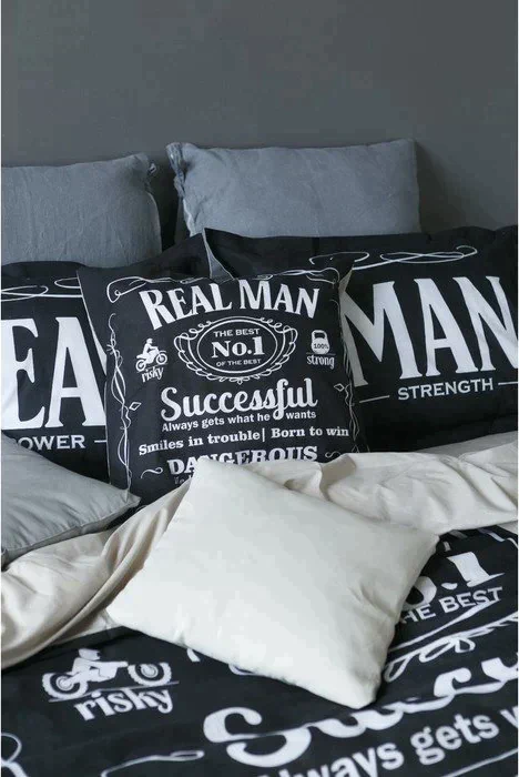Постельное бельё "Этель" евро Real Man 200х217 см, 240*220 см, 50х70+3 см - 2 шт