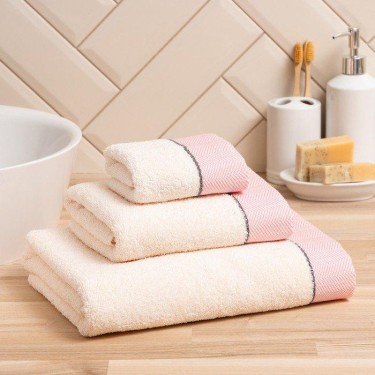 Полотенце махровое Love Life «Бриз» 70х120 см, розовый, 100% хл, 500 гр/м2