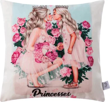 Наволочка Этель "Princesses" вид 2, 40*40 см,100% п/э