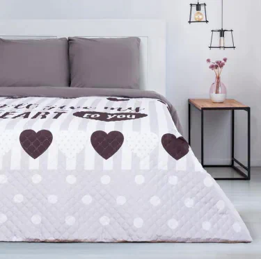 Покрывало "Этель" 2 сп My heart, 180х220 ±5 см, микрофибра