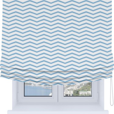 Римская штора Soft с мягкими складками, «Зигзаг мелкий»