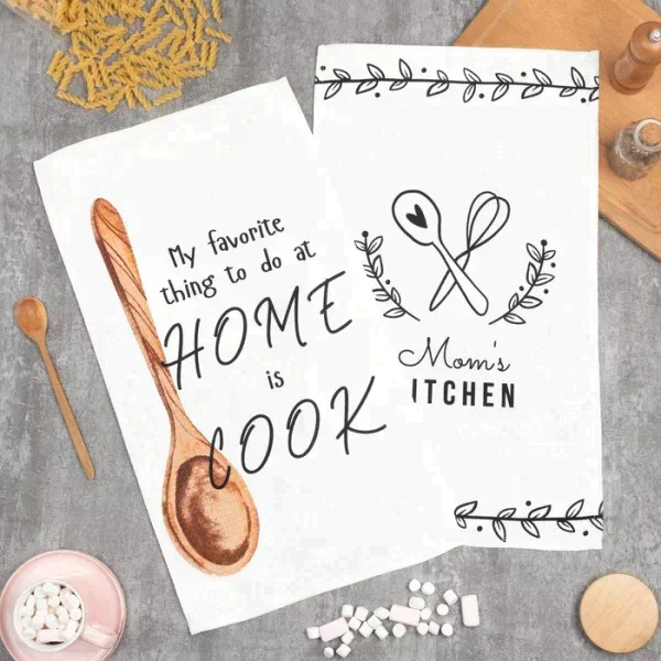 Набор кухонных полотенец Доляна Home cook, 35х60 см -2 шт, 100% хл, вафля 160 г/м2