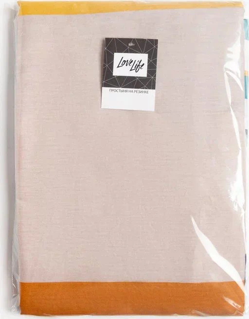 Простыня на резинке LoveLife 140*200*25см, "Home comfort", 100% хлопок, сатин, 125г/м²