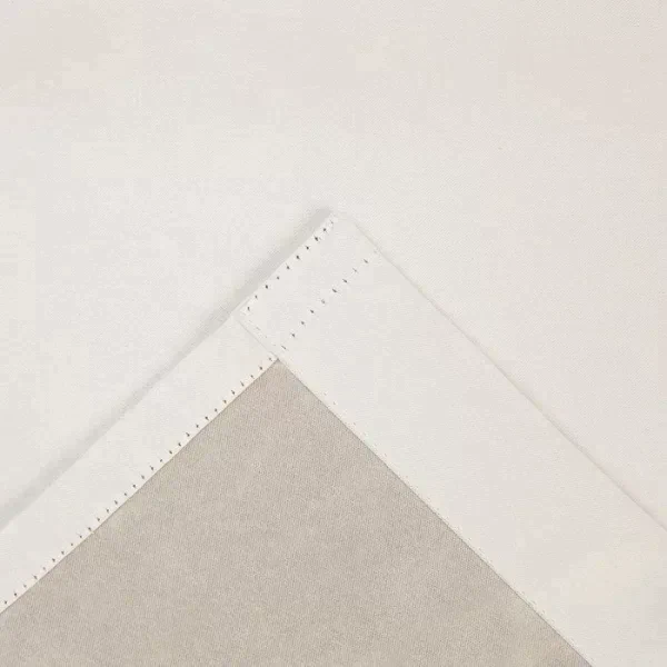 Штора портьерная «Этель» 130×300 см, двусторонний блэкаут, цвет Белый, пл. 240 г/м², 100% п/э
