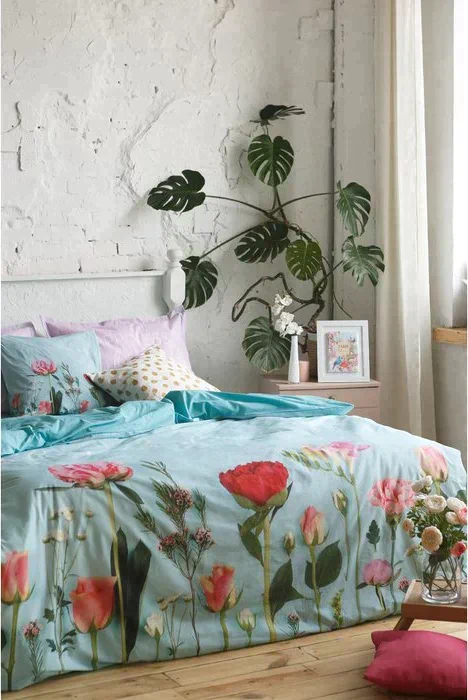 Постельное бельё "Этель" 2 сп Flowers dream 175х215 см, 200х220 см, 50х70+3 см - 2 шт