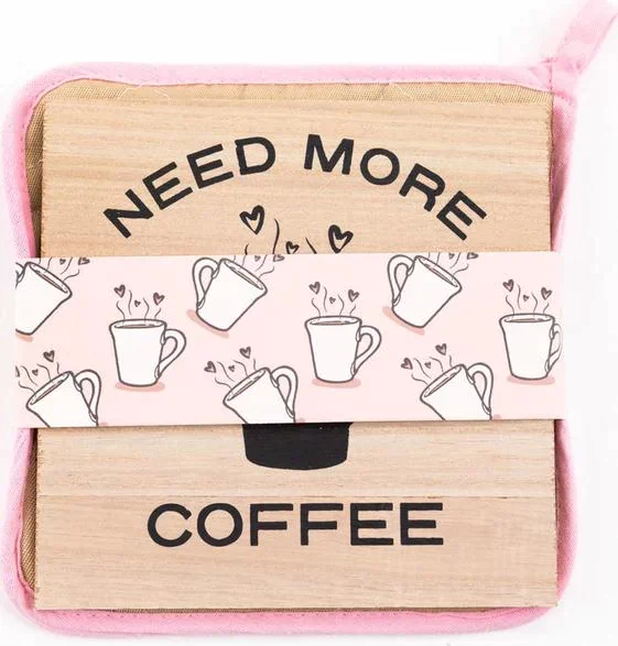 Набор кухонный "Coffee" прихватка, подставка под горячее