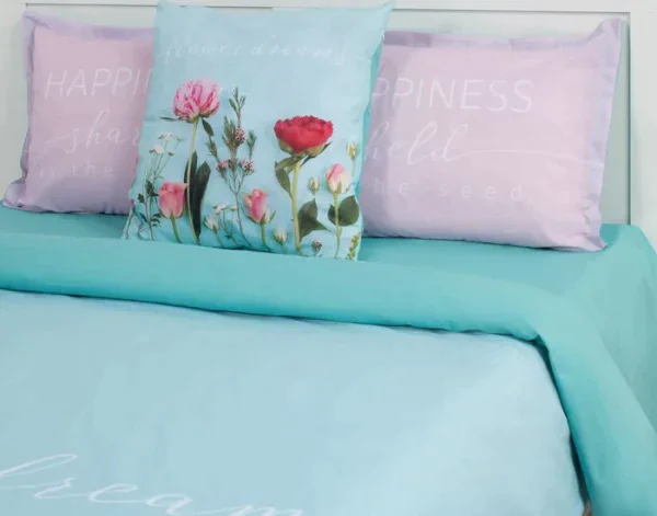 Постельное бельё "Этель" 2 сп Flowers dream 175х215 см, 200х220 см, 50х70+3 см - 2 шт
