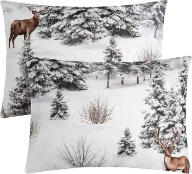 Комплект наволочек Этель Snow forest, 50х70 см - 2 шт, 100%хлопок, поплин