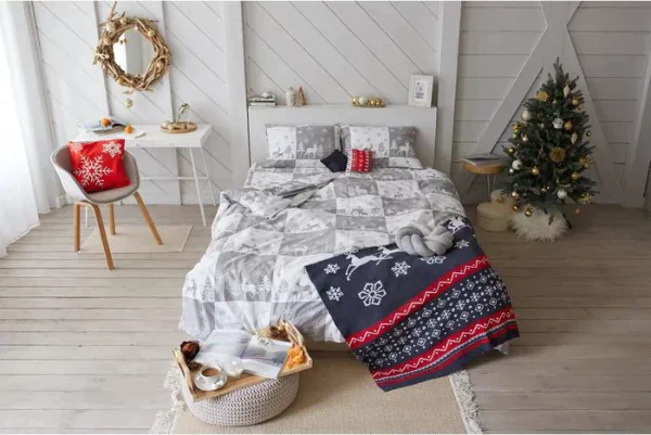Постельное белье LoveLife 2сп New year forest 175*215см,200*225см,50*70см-2шт