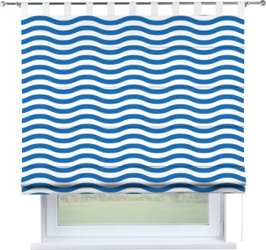 Римская штора «Кортин» на петлях «Волнистые линии»