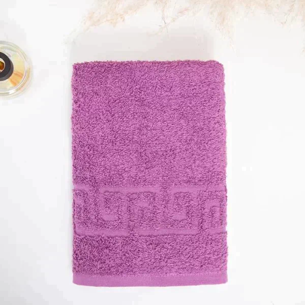 Полотенце махровое с греческим бордюром 50х90 см, AMETHYST, хлопок 100%, 430г/м2