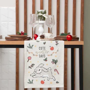 Дорожка на стол Этель Cute day 40х146 см, 100% хл, саржа 190 г/м2