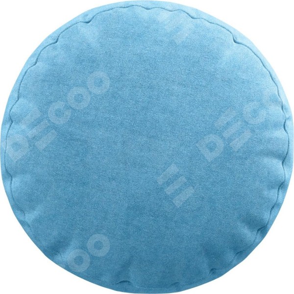 Подушка круглая Cortin вельвет голубой