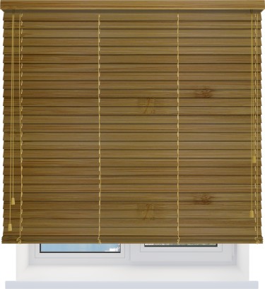 Бамбуковые жалюзи 50 мм. кофе