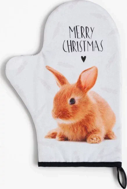 Варежка-прихватка "Little bunny" 20х28 см, саржа, 100% х/л, ватин 250 г/м2