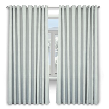 Шторы на люверсах ткань блэкаут однотонный, молочный