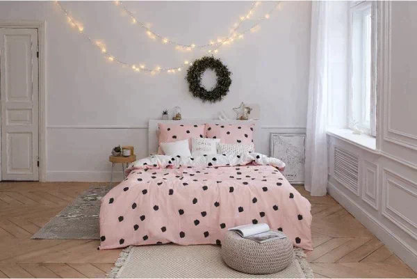 Постельное бельё "Этель" евро Pink storm 200*217 см, 240*220 см, 70*70 см - 2 шт