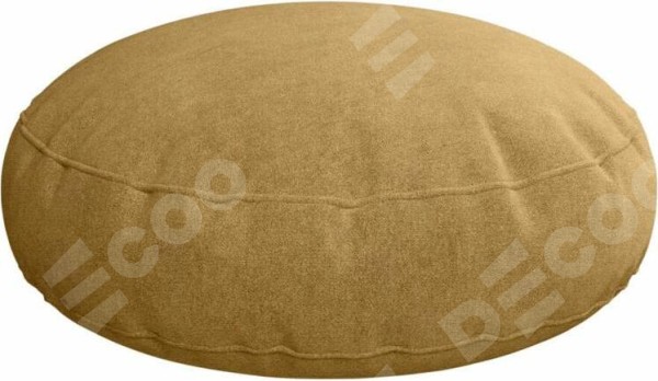 Подушка круглая Cortin вельвет горчица