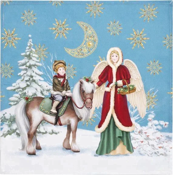 Набор столовый "Christmas time" скатерть 150х110см +/-3см с ГМВО, салф.40х40см-4 шт, хл100%
