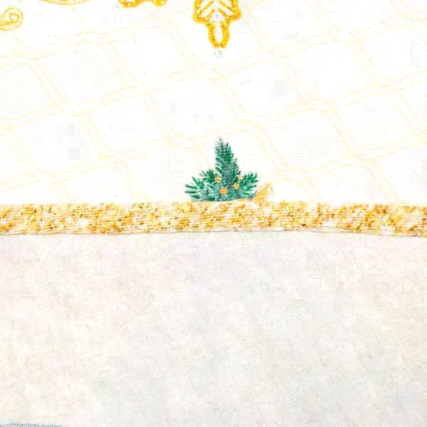 Скатерть "Этель" Golden Christmas  d=215 +/- 2см с ГМВО, 100%хл, саржа 190 гр/м2
