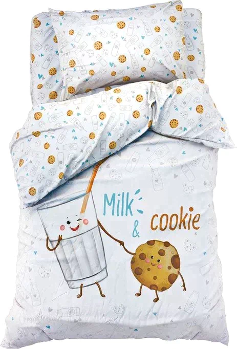 Постельное бельё "Этель" Milk&Cookie 143*215 см, 150*214 см, 50*70 см -1 шт, 100% хл, бязь 125 г/м2