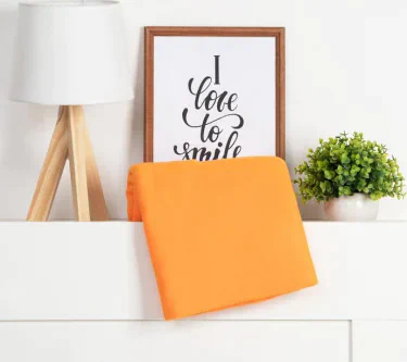 Плед "Экономь и Я" Оранжевый 150*200см, пл.160 г/м2, 100% п/э