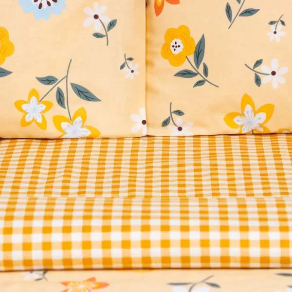 Постельное бельё LoveLife евро Yellow mood 200х217 см, 225х240 см, 50х70см-2шт, 100%хлопок, сатин, 125г/м²